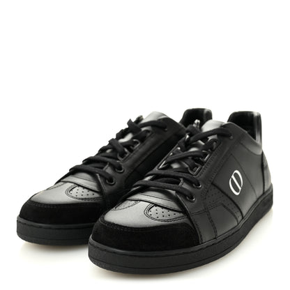 Christian Dior Calfskin Suede Logo Sneakers 38 Black 3 of 10