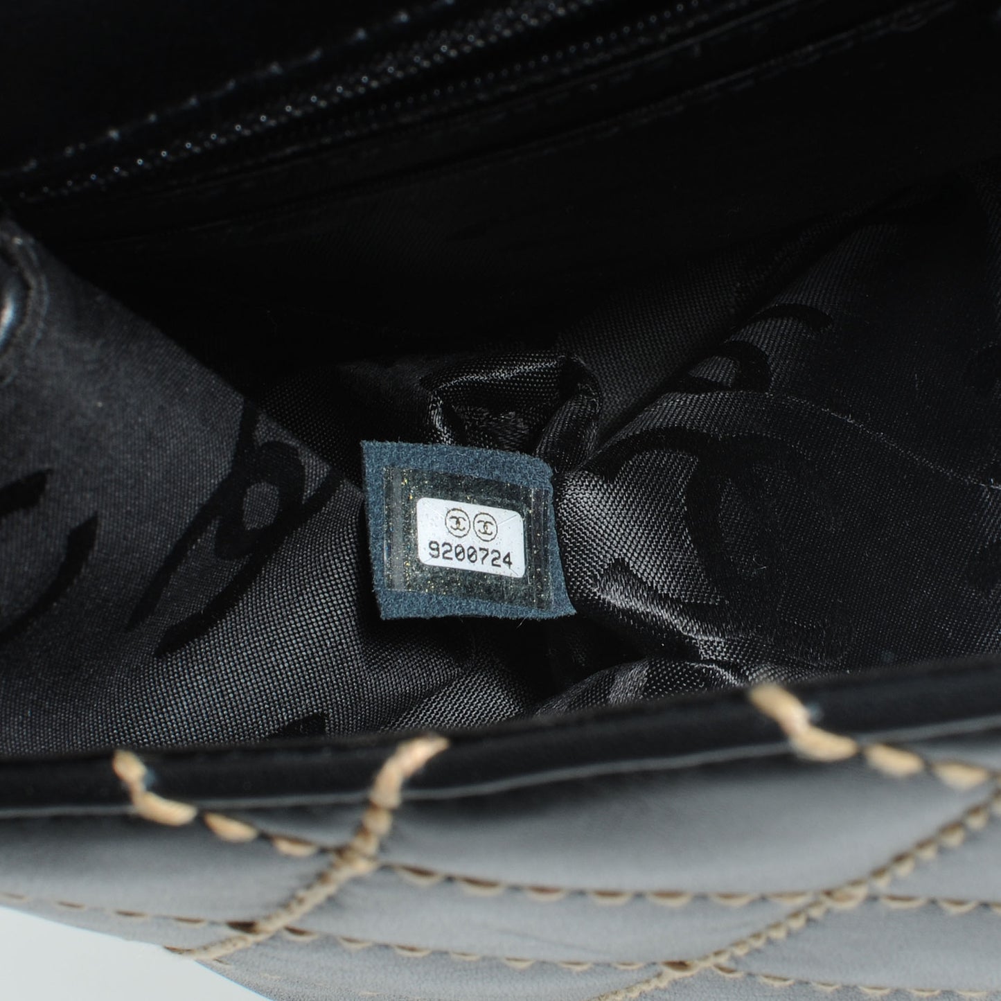 Leather Diamond Stitch Surpique Kelly Black