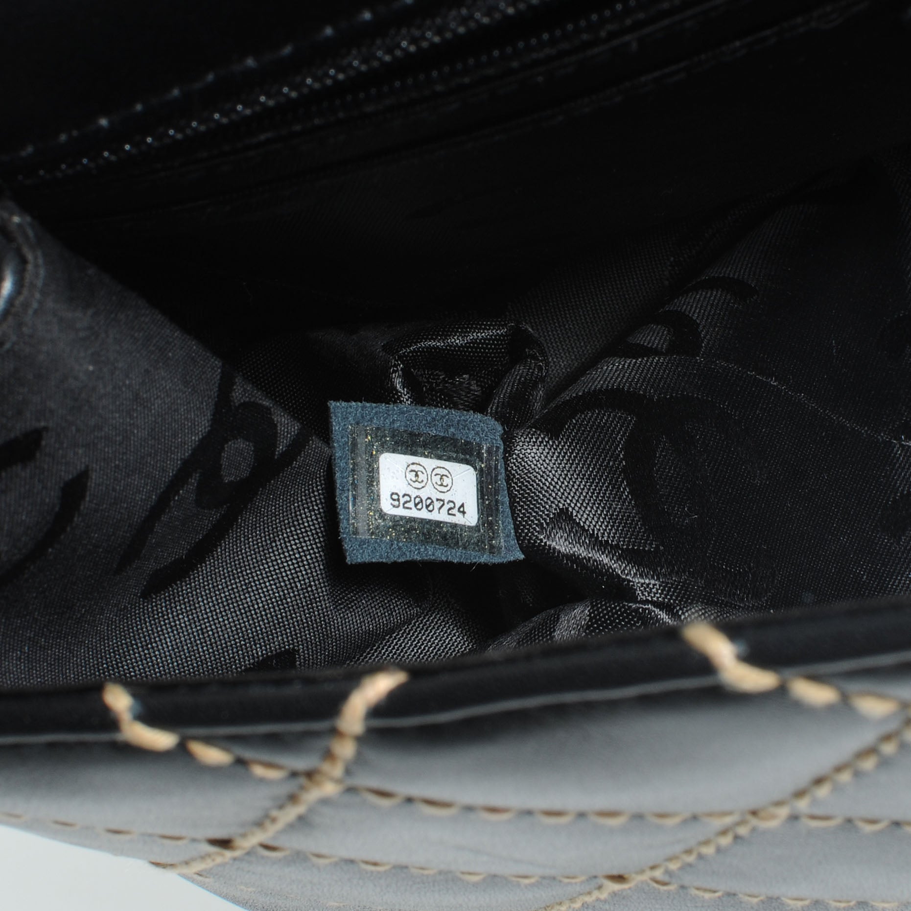 Chanel Leather Diamond Stitch Surpique Kelly Black 7 of 7