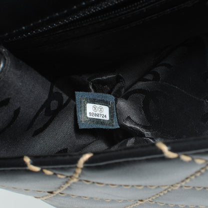 Chanel Leather Diamond Stitch Surpique Kelly Black 7 of 7