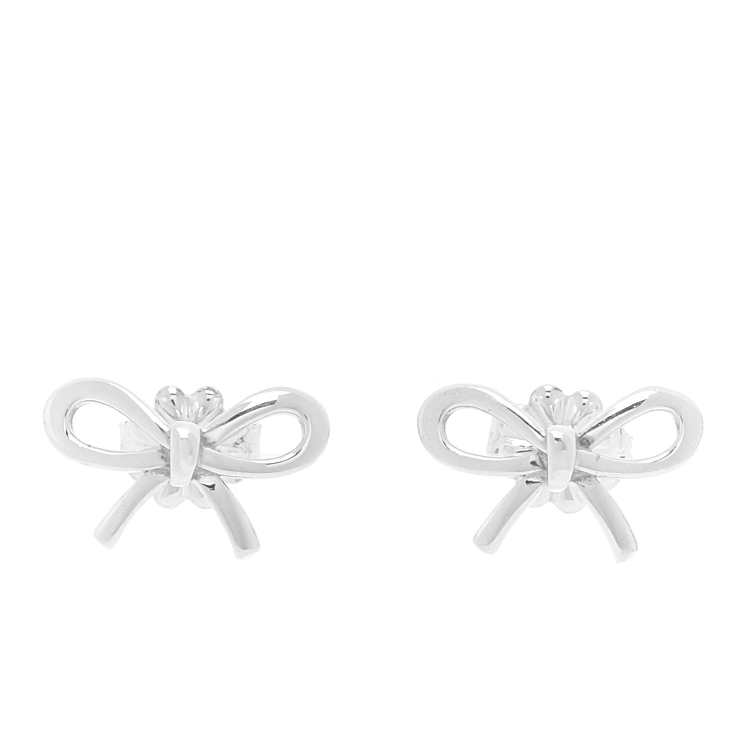 Tiffany Sterling Silver Bow Earrings 1 of 6