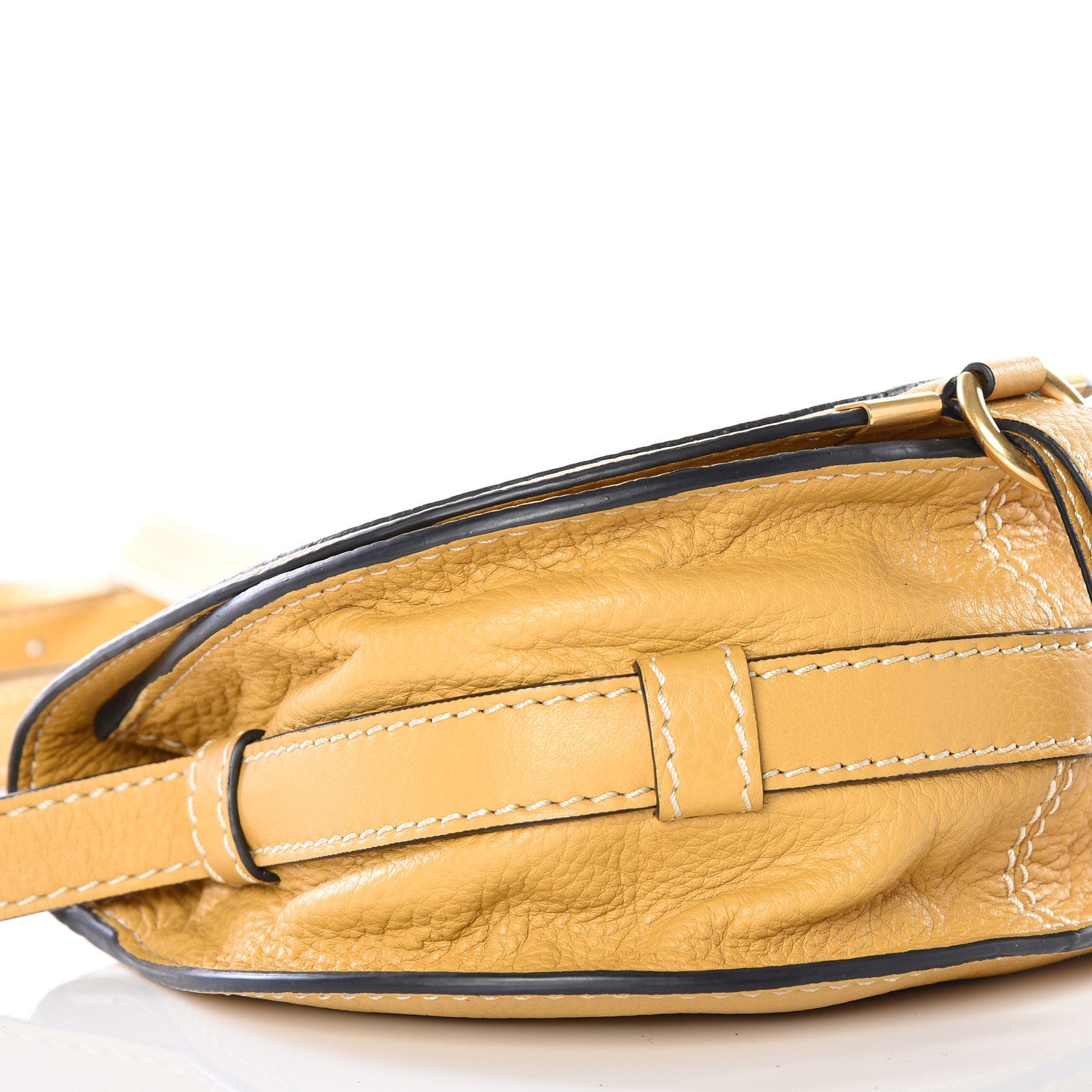 Chloe Calfskin Mini Marcie Round Crossbody Bag Dusty Yellow 8 of 11