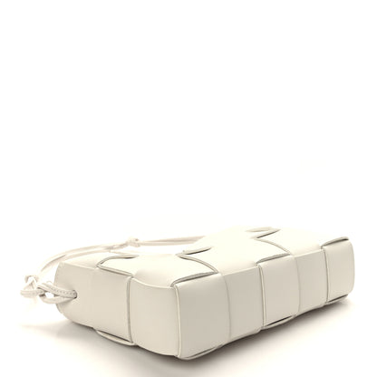 Bottega Veneta Calfskin Maxi Intrecciato Cassette Pouch On Strap Chalk 4 of 8