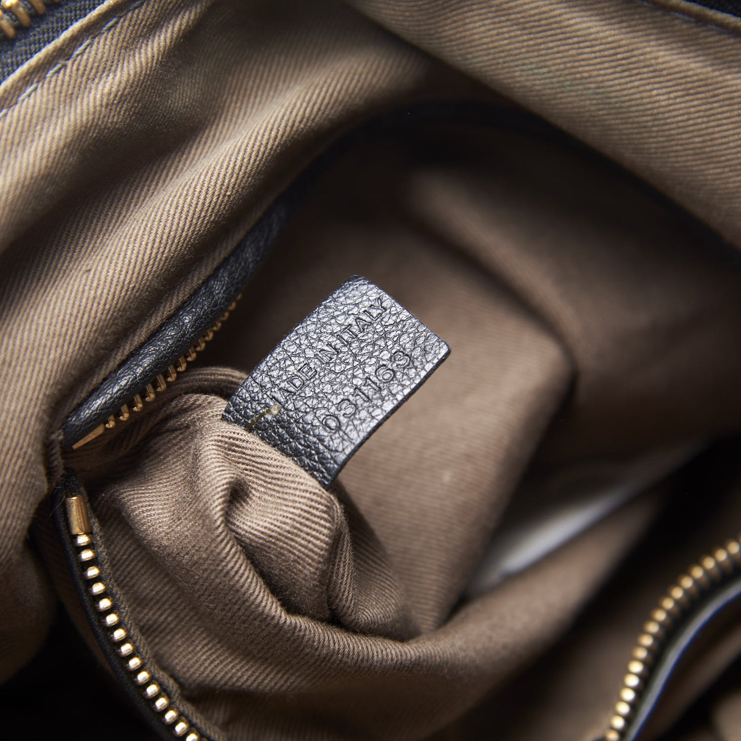 Calfskin Large Marcie Satchel Black
