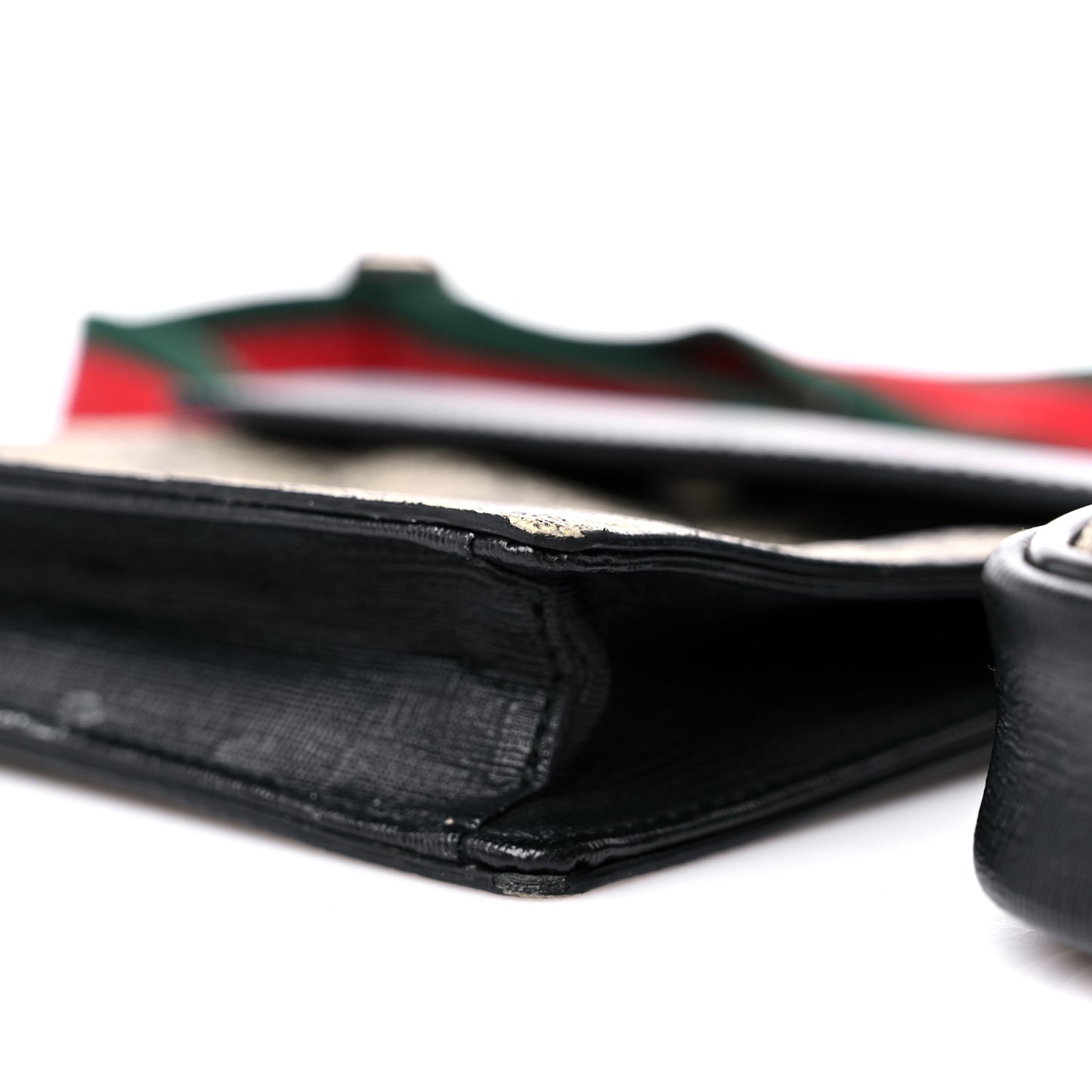 GG Supreme Monogram Web Belt Bag Black