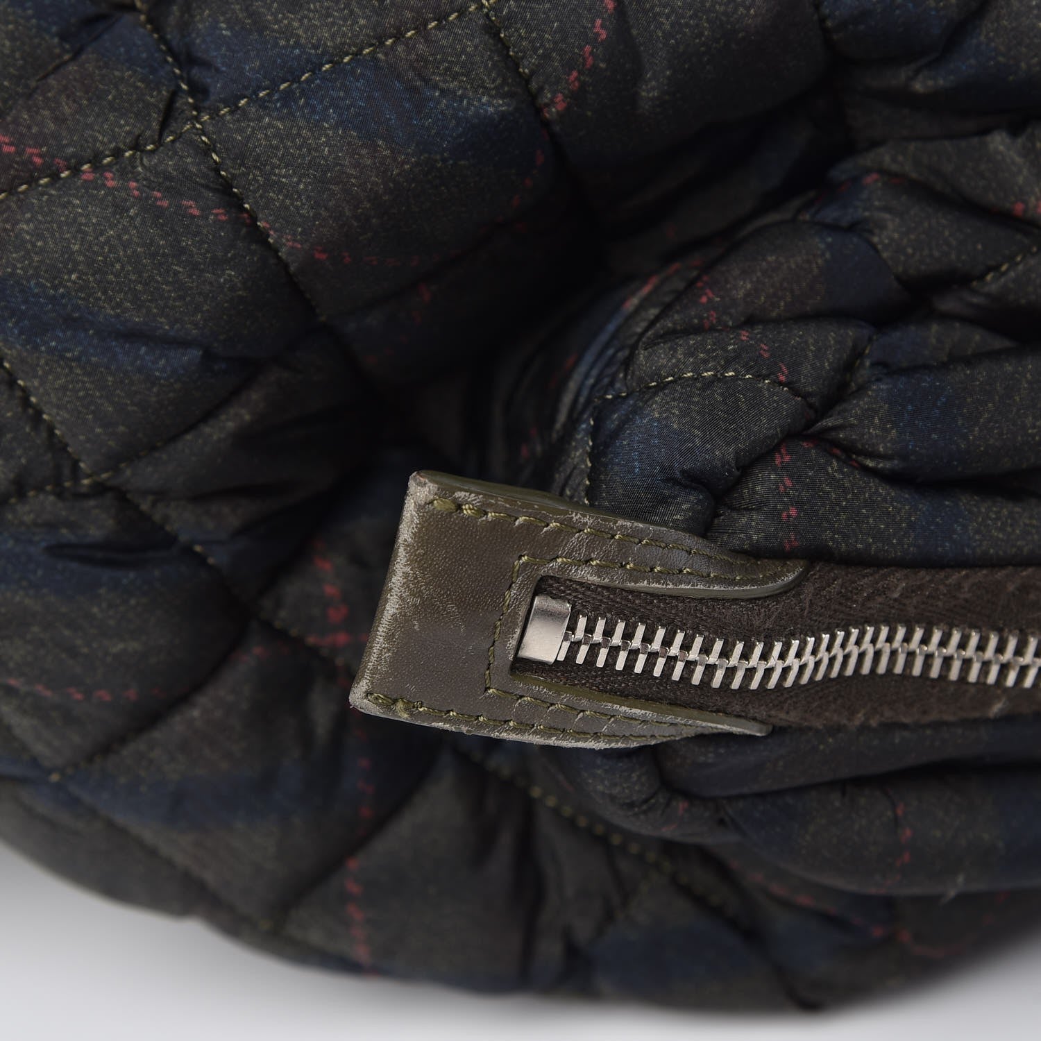 Chanel Nylon Quilted Coco Cocoon Bowler Khaki 12 of 14