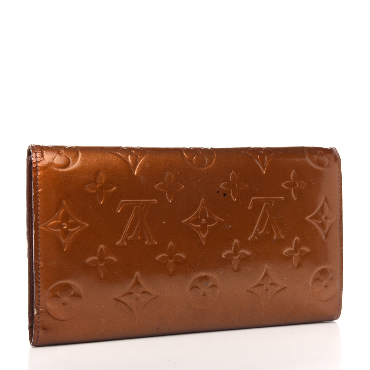 Louis Vuitton Vernis Porte Tresor International Wallet Bronze 3 of 7