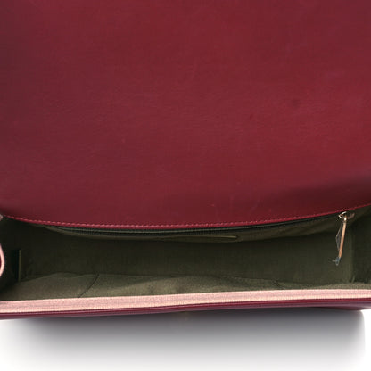Chanel Calfskin Quilted New Medium Boy Flap Burgundy 4 of 9