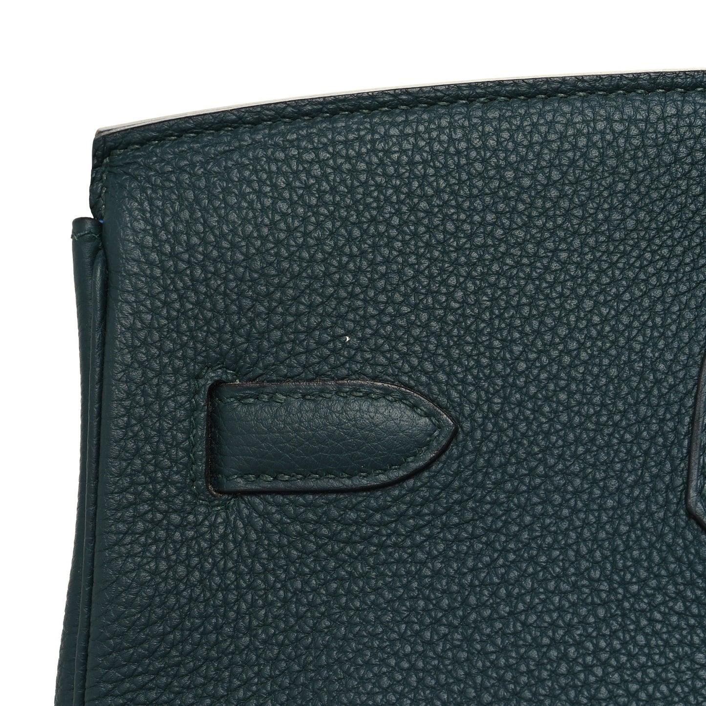 Togo Swift Officier Birkin 35 Vert Cypress Bleu Zellige