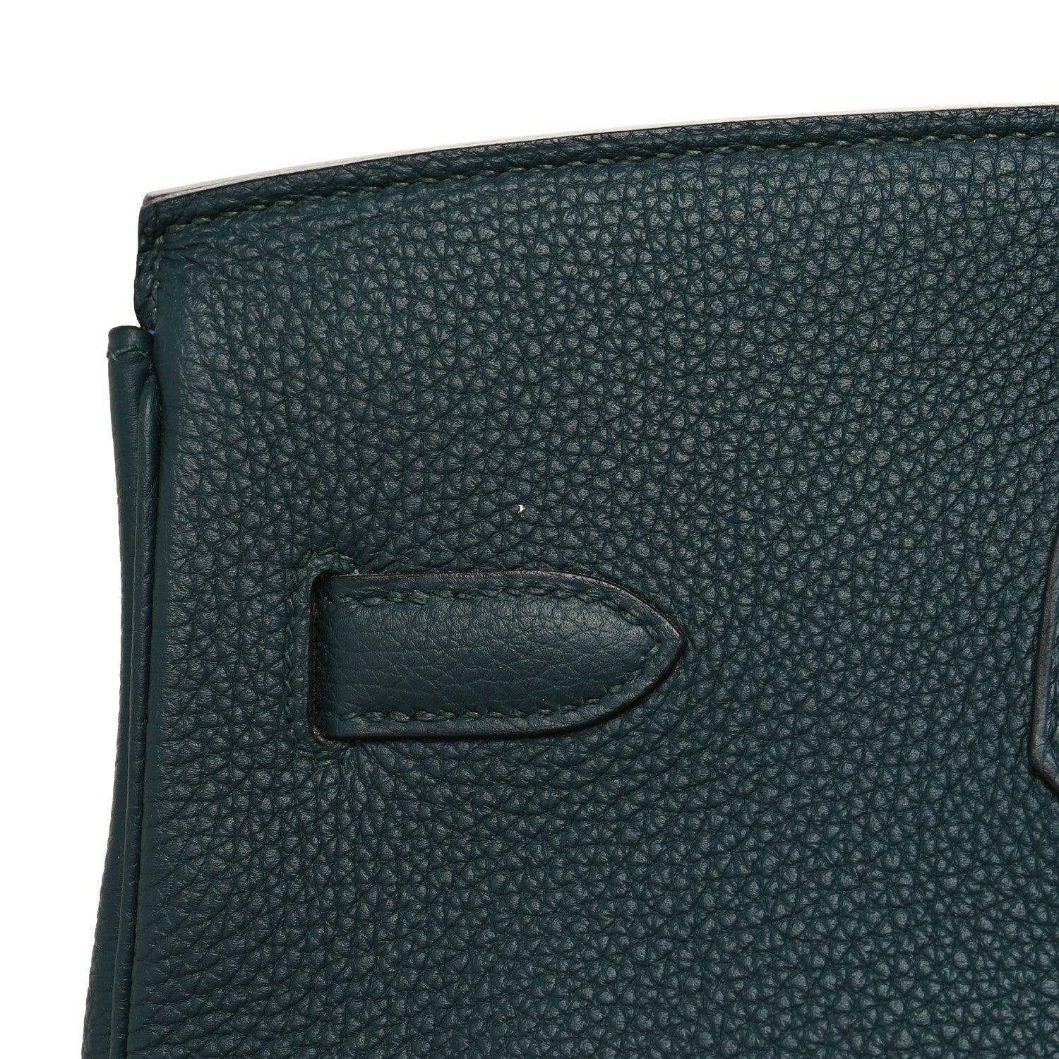 Hermes Togo Swift Officier Birkin 35 Vert Cypress Bleu Zellige 13 of 15