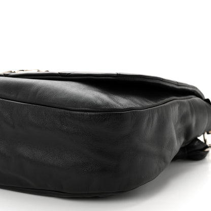 Chanel Lambskin Quilted Enamel CC Pillow Soft Flap Black 10 of 15