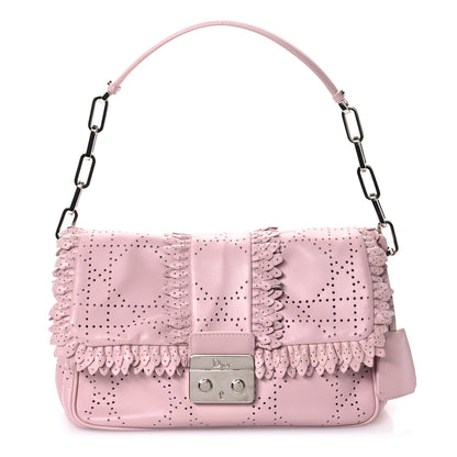 Christian Dior Lambskin Cannage Ruffle New Lock Flap Pink 1 of 11