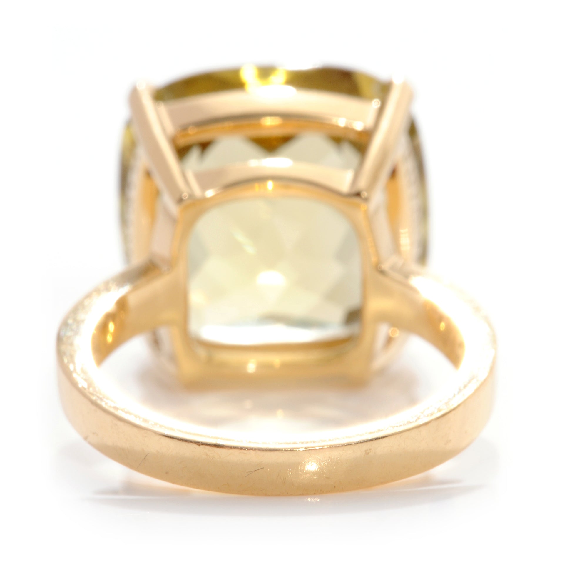 Tiffany 18k Gold Citrine Sparklers Cocktail Ring 5.25 5 of 6