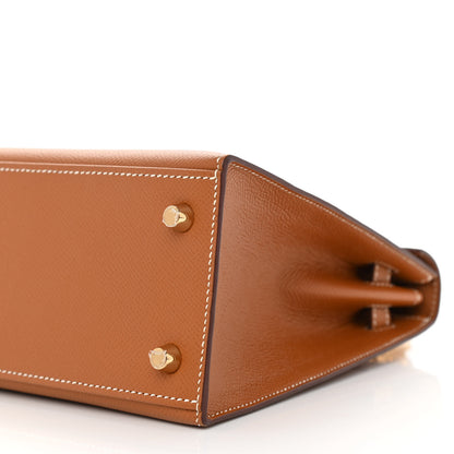 Hermes Epsom Kelly Sellier 25 Gold 11 of 12