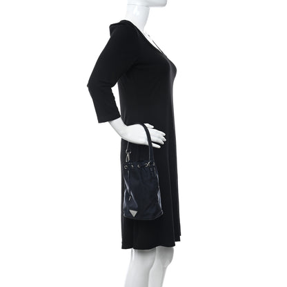 Prada Tessuto Nylon Night Bucket Bag Bleu 2 of 10