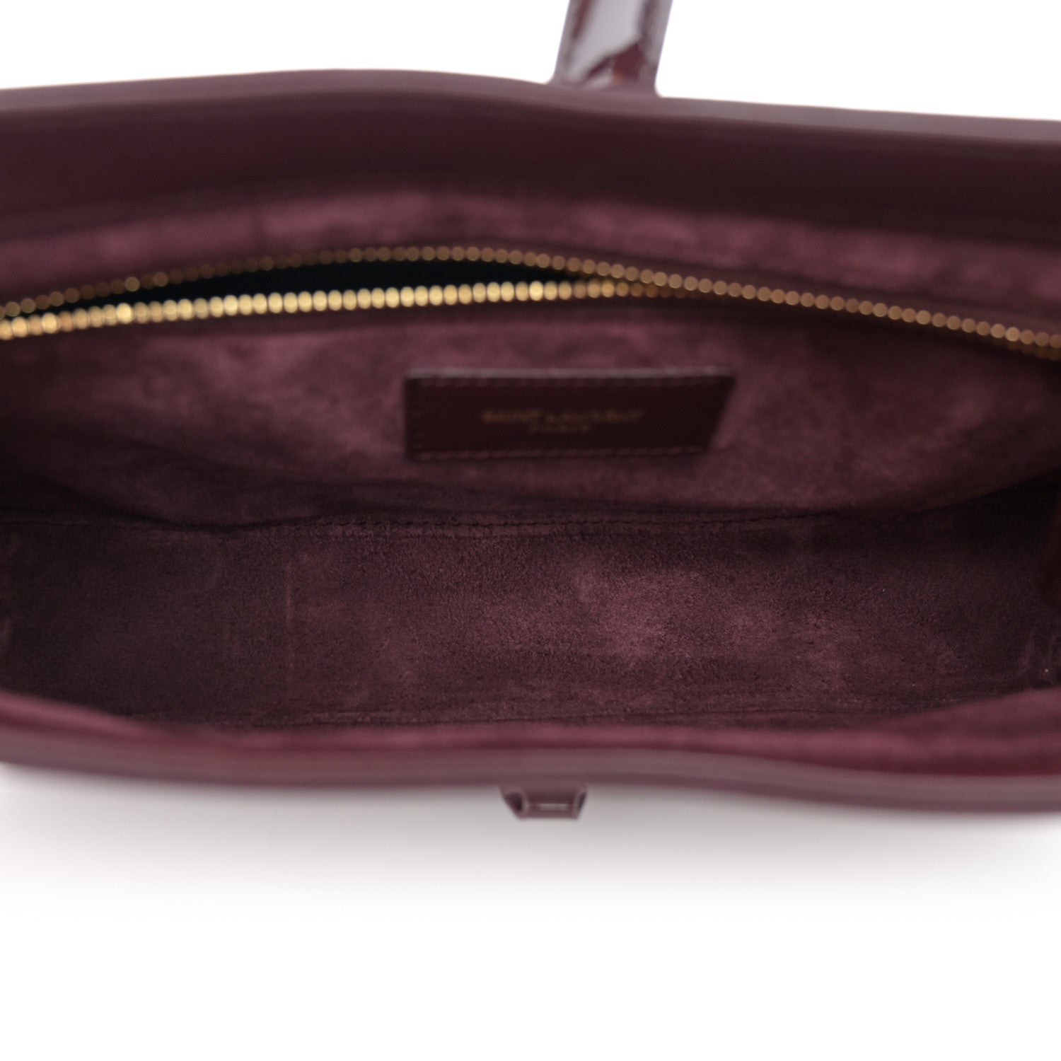 Saint Laurent Patent Le 5 A 7 Hobo Bordeaux 5 of 10