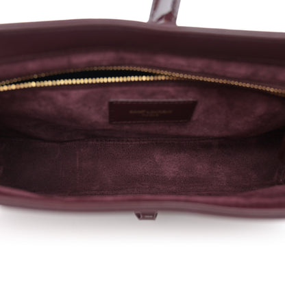Saint Laurent Patent Le 5 A 7 Hobo Bordeaux 5 of 10