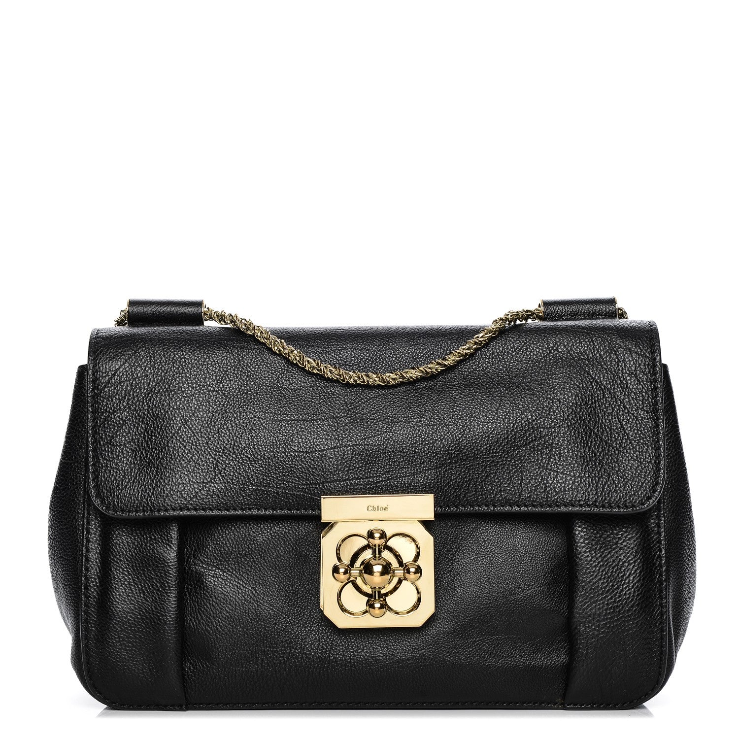Chloe Calfskin Medium Elsie Shoulder Bag Black 1 of 7