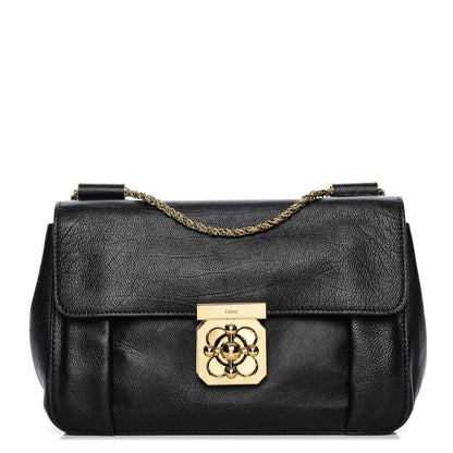 Chloe Calfskin Medium Elsie Shoulder Bag Black 1 of 7