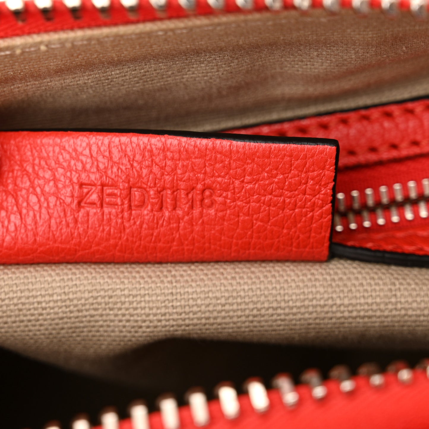 Sugar Goatskin Mini Antigona Pop Red