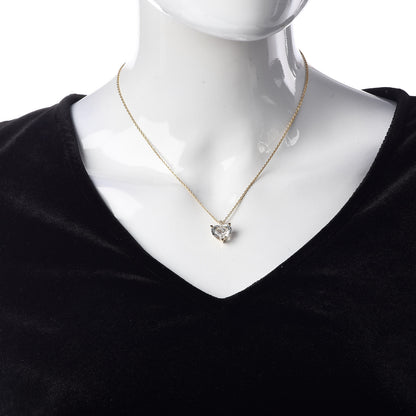 Chopard 18K Yellow Gold Crystal Diamond So Happy Heart Pendant Necklace 2 of 6