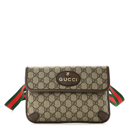 Gucci GG Supreme Monogram Neo Vintage Web Belt Bag Brown 1 of 10