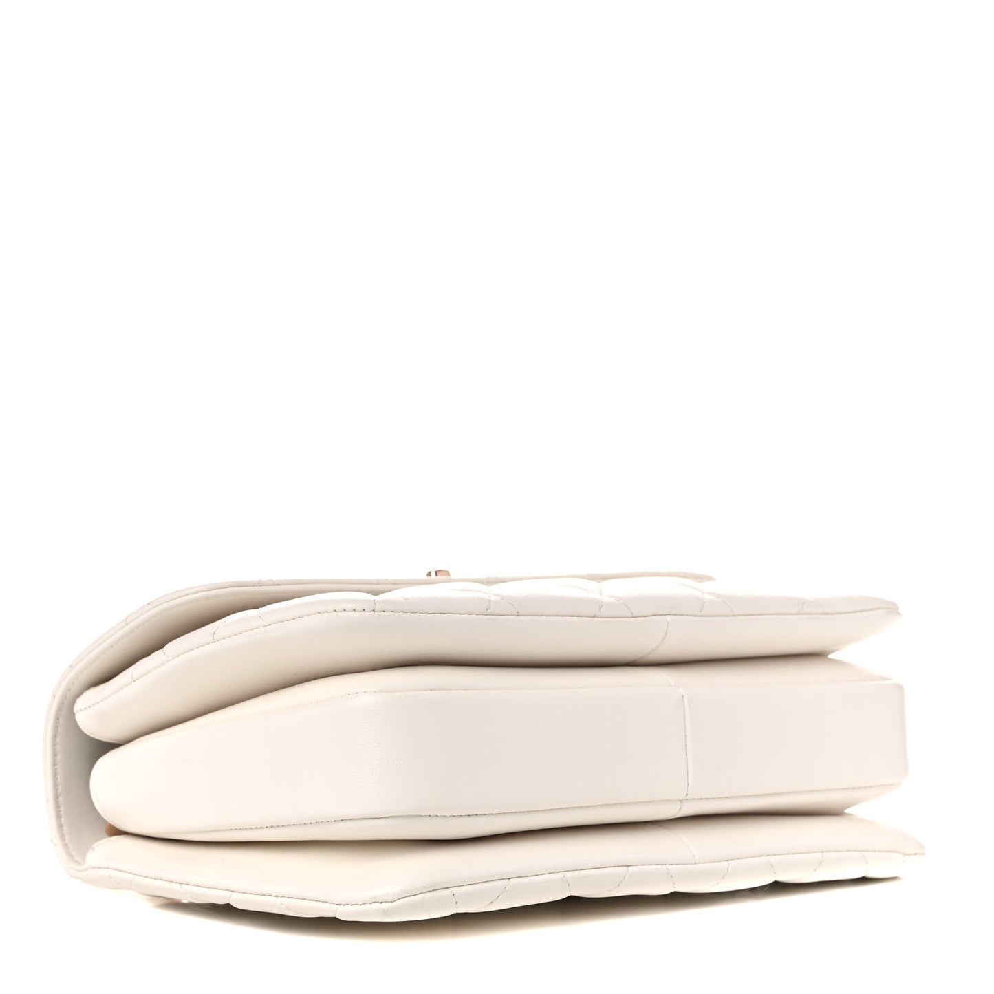 Lambskin Quilted Small Trendy CC Dual Handle Flap Bag White