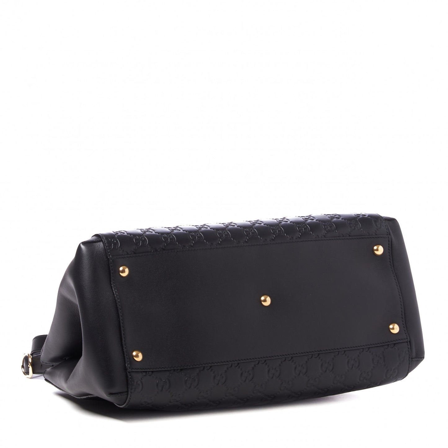 Soft Guccissima Signature Top Handle Tote Bag Black