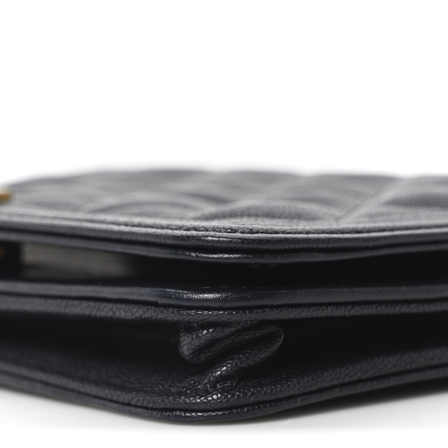 Chanel Caviar Quilted Boy Wallet On Chain WOC Navy 10 of 11