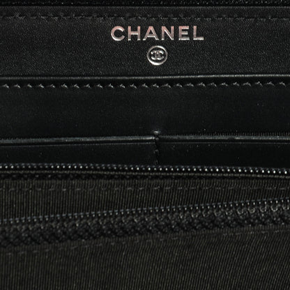 Chanel Caviar CC Large Gusset Zip Around Wallet Black 7 of 9
