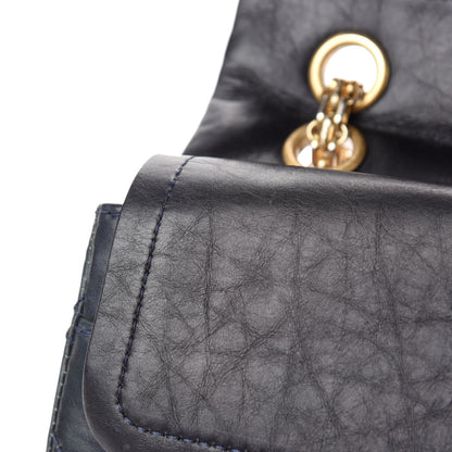Chanel Aged Calfskin Quilted 2.55 Reissue 226 Flap Navy Blue 8 of 14