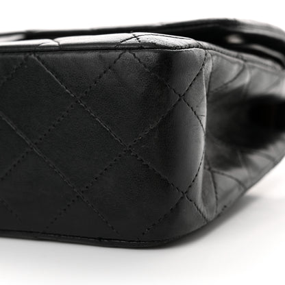 Chanel Lambskin Quilted Medium Double Flap Black 10 of 18