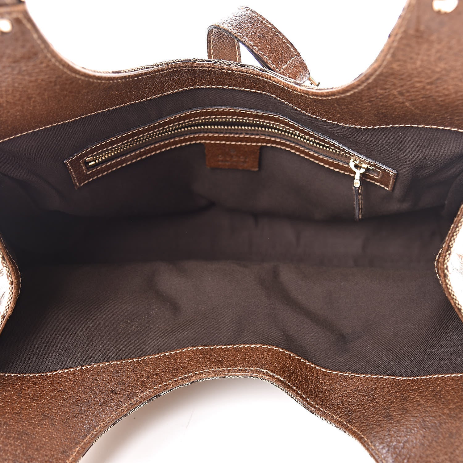 Gucci Monogram Calfskin Large Bardot Shoulder Bag Brown 7 of 20