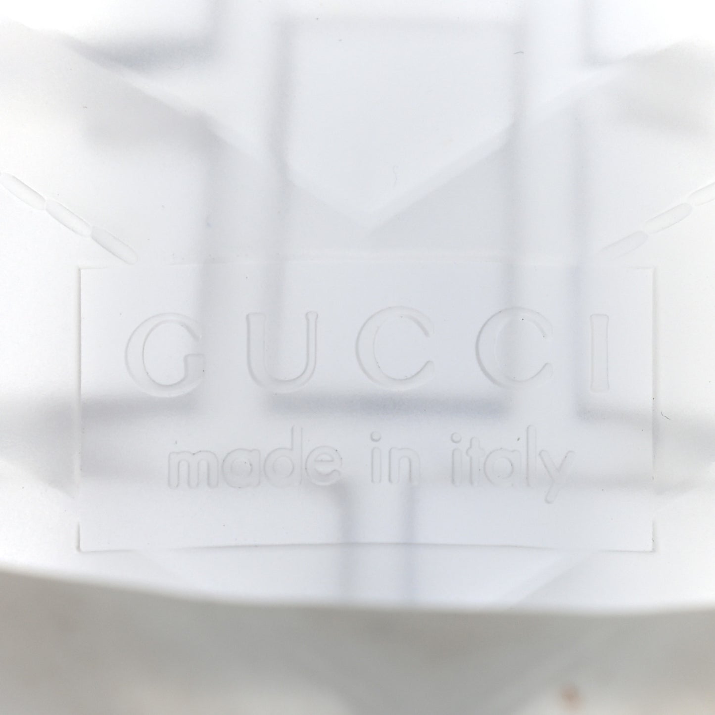 Rubber Gucci Logo Womens Platform 20/60mm Slide Sandals 37 Transparent