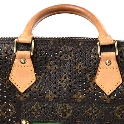 Louis Vuitton Monogram Perforated Speedy 30 Green 12 of 15
