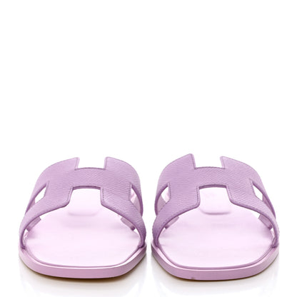 Hermes Epsom Oran Sandals 40 Violet Amethyste 2 of 9