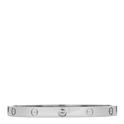 Cartier 18K White Gold LOVE Bracelet 19 3 of 9