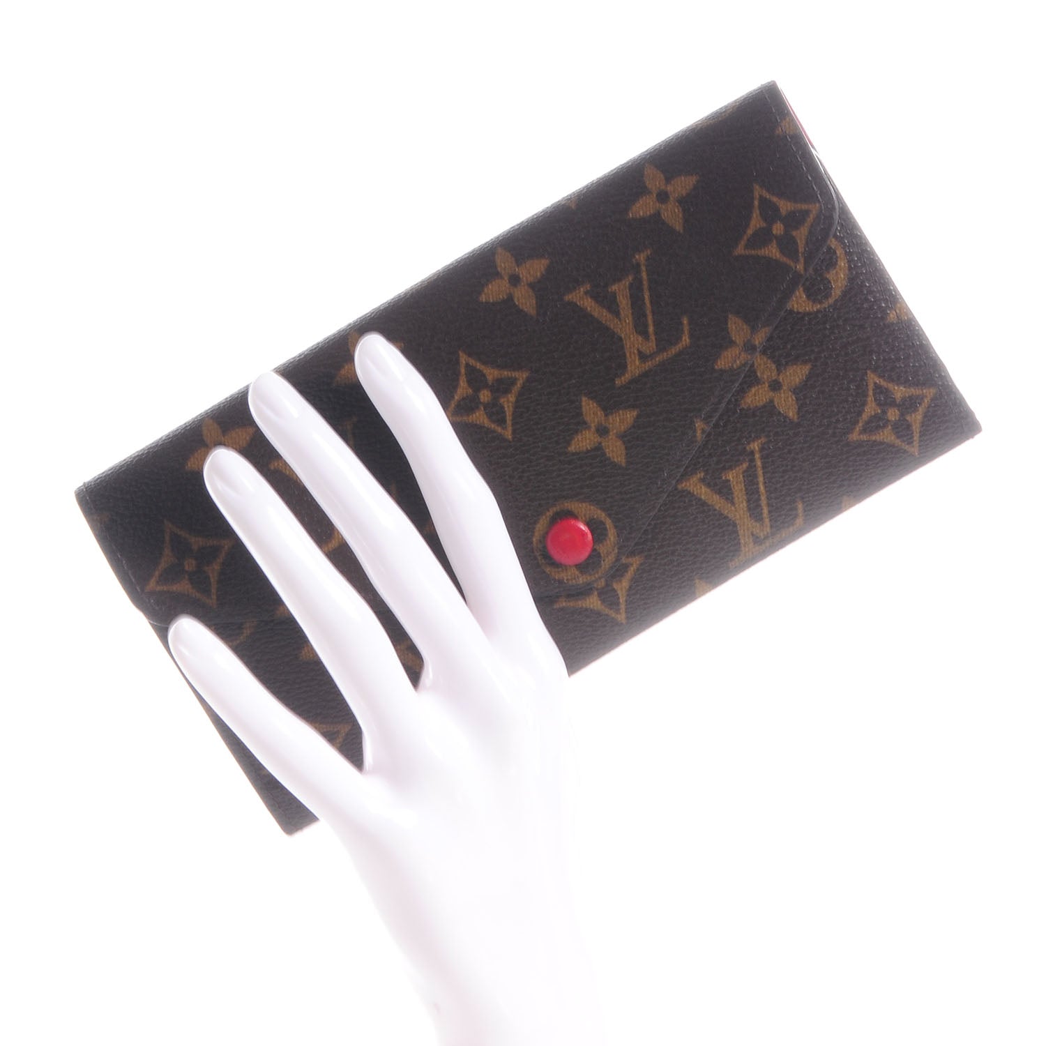 Louis Vuitton Monogram Josephine Wallet Red 2 of 8