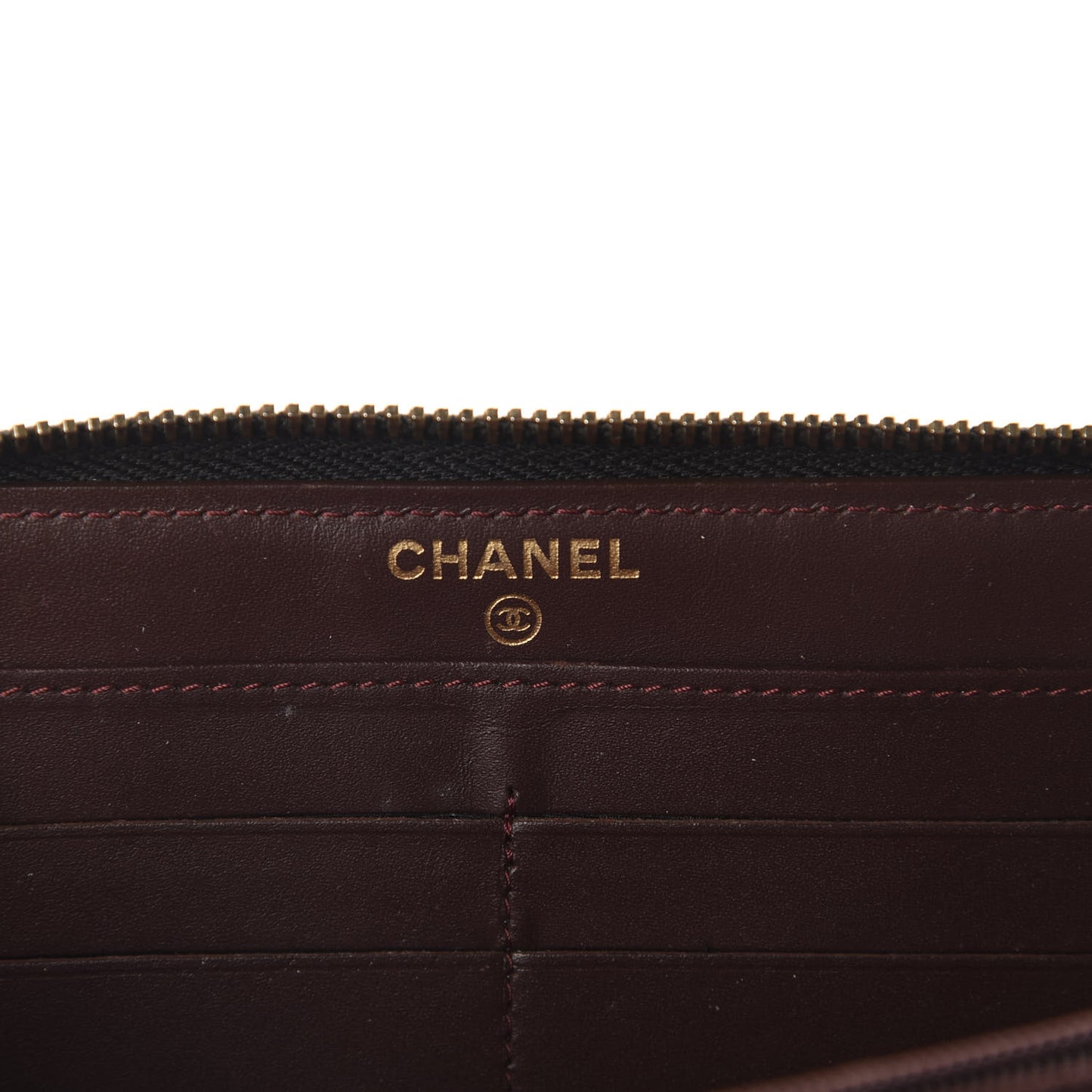 Caviar Quilted Large Gusset Zip Around Wallet Black