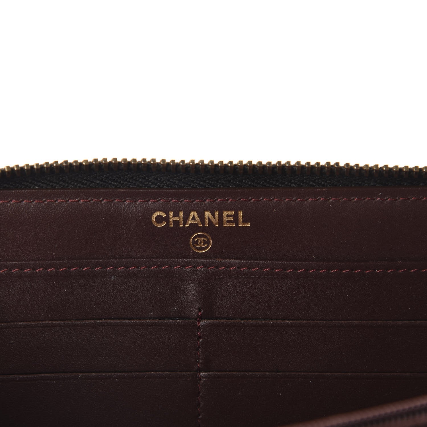 Chanel Caviar Quilted Large Gusset Zip Around Wallet Black 6 of 8
