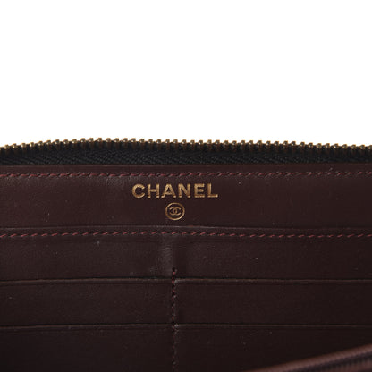 Chanel Caviar Quilted Large Gusset Zip Around Wallet Black 6 of 8