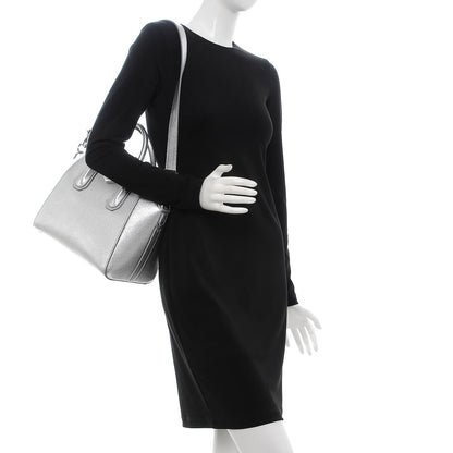 Givenchy Metallic Sugar Goatskin Small Antigona Silver 2 of 8