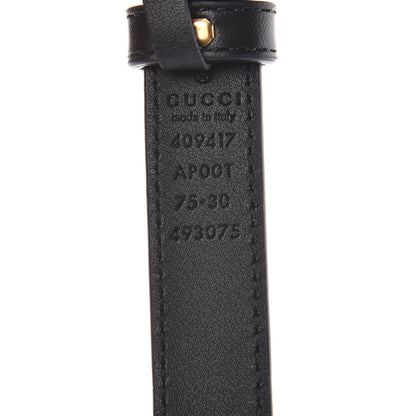 Gucci Calfskin Double G 20mm Belt 75 30 Black 6 of 6