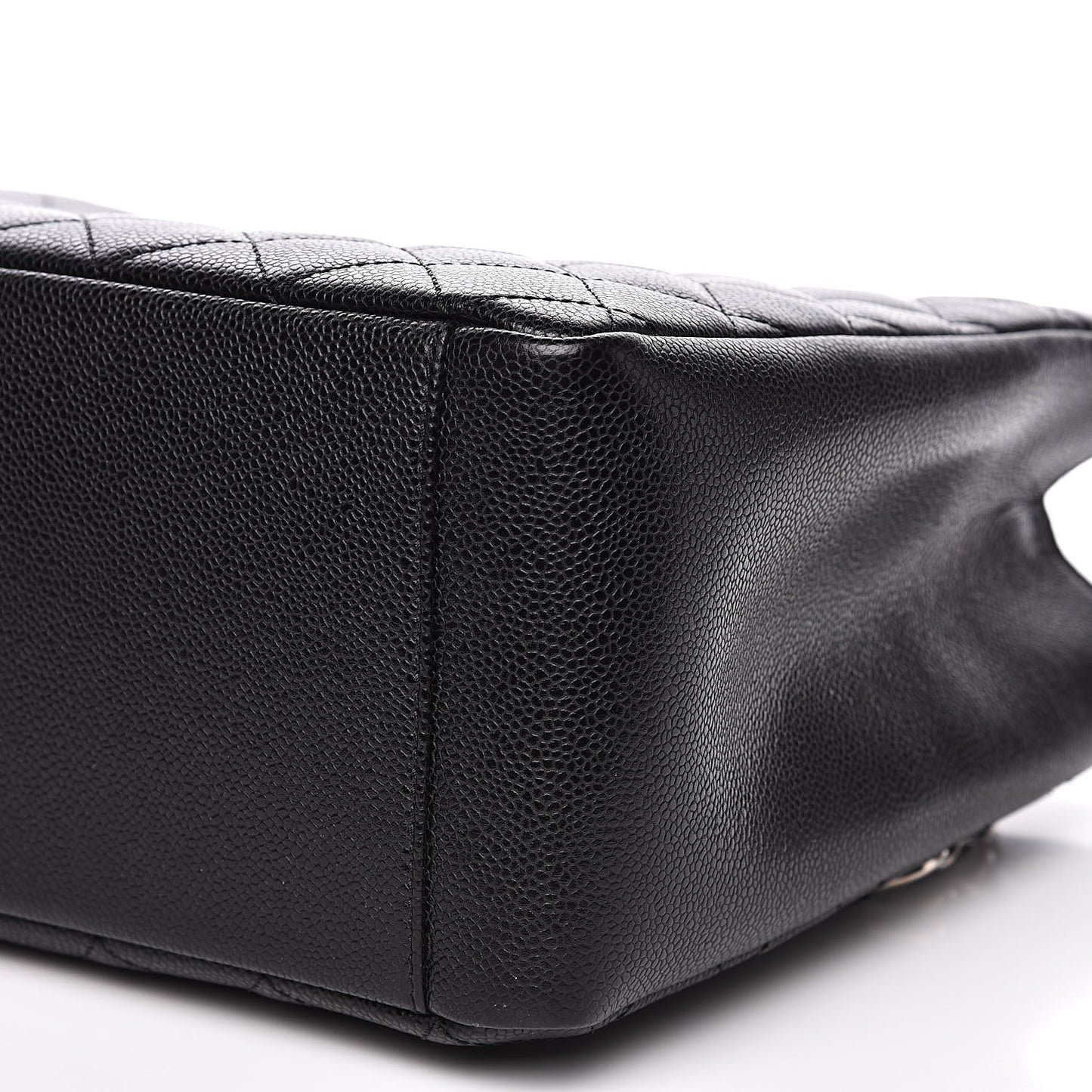 Caviar Quilted Grand Shopping Tote GST Black