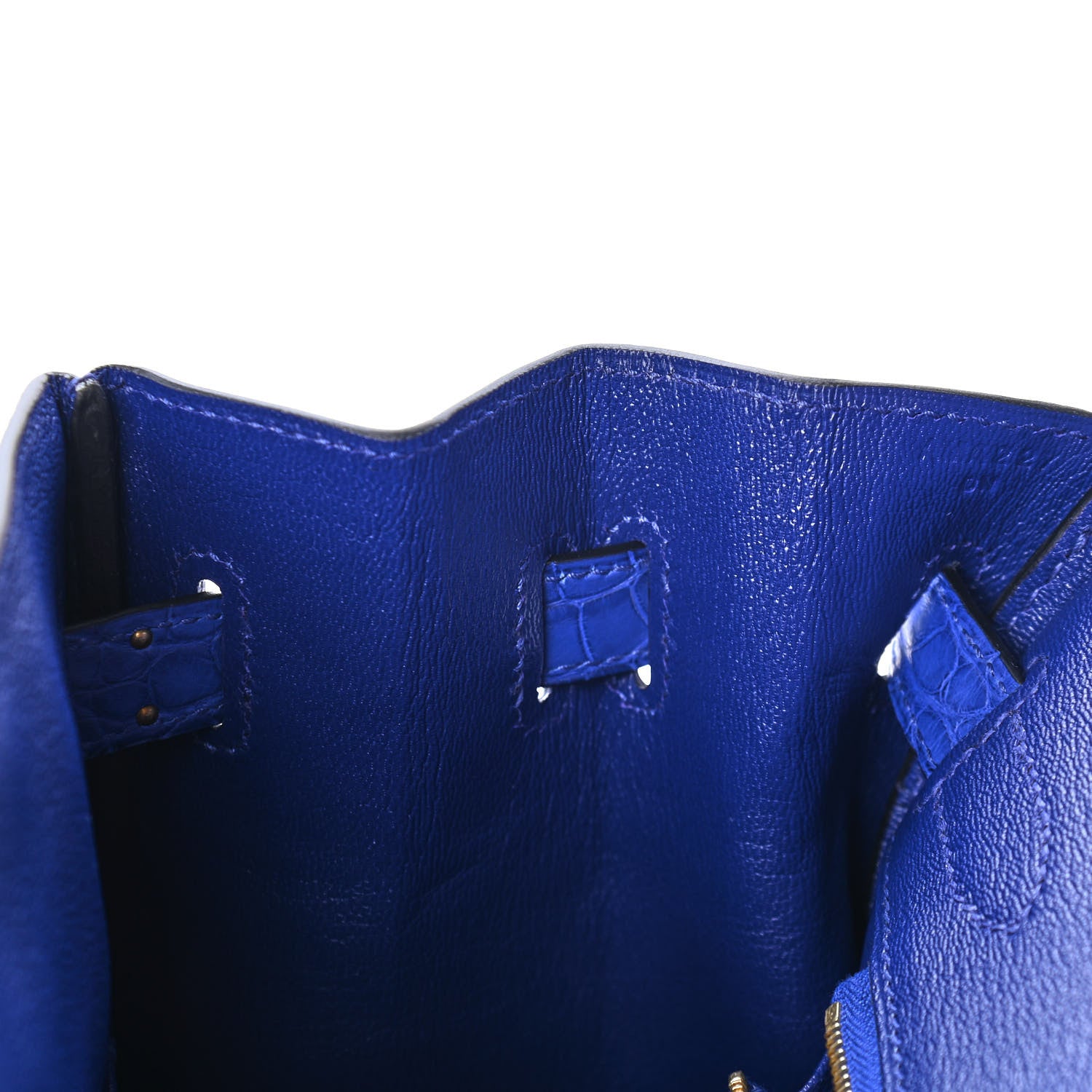 Hermes Matte Alligator Birkin 30 Bleu Electrique 13 of 32