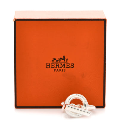 Hermes Sterling Silver GM Croisette Ring 52 6 7 of 7