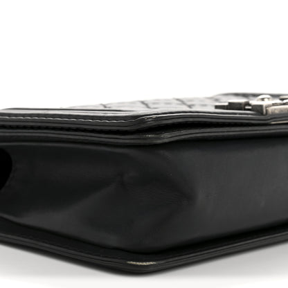 Chanel Calfskin Quilted Double Stitch New Medium Boy Flap Black 9 of 14