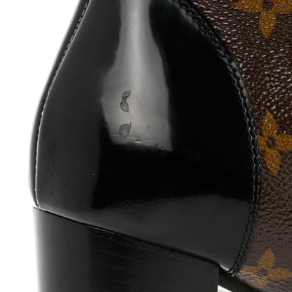 Louis Vuitton Patent Calfskin Monogram Star Trail Ankle Boots 39.5 Black 9 of 9