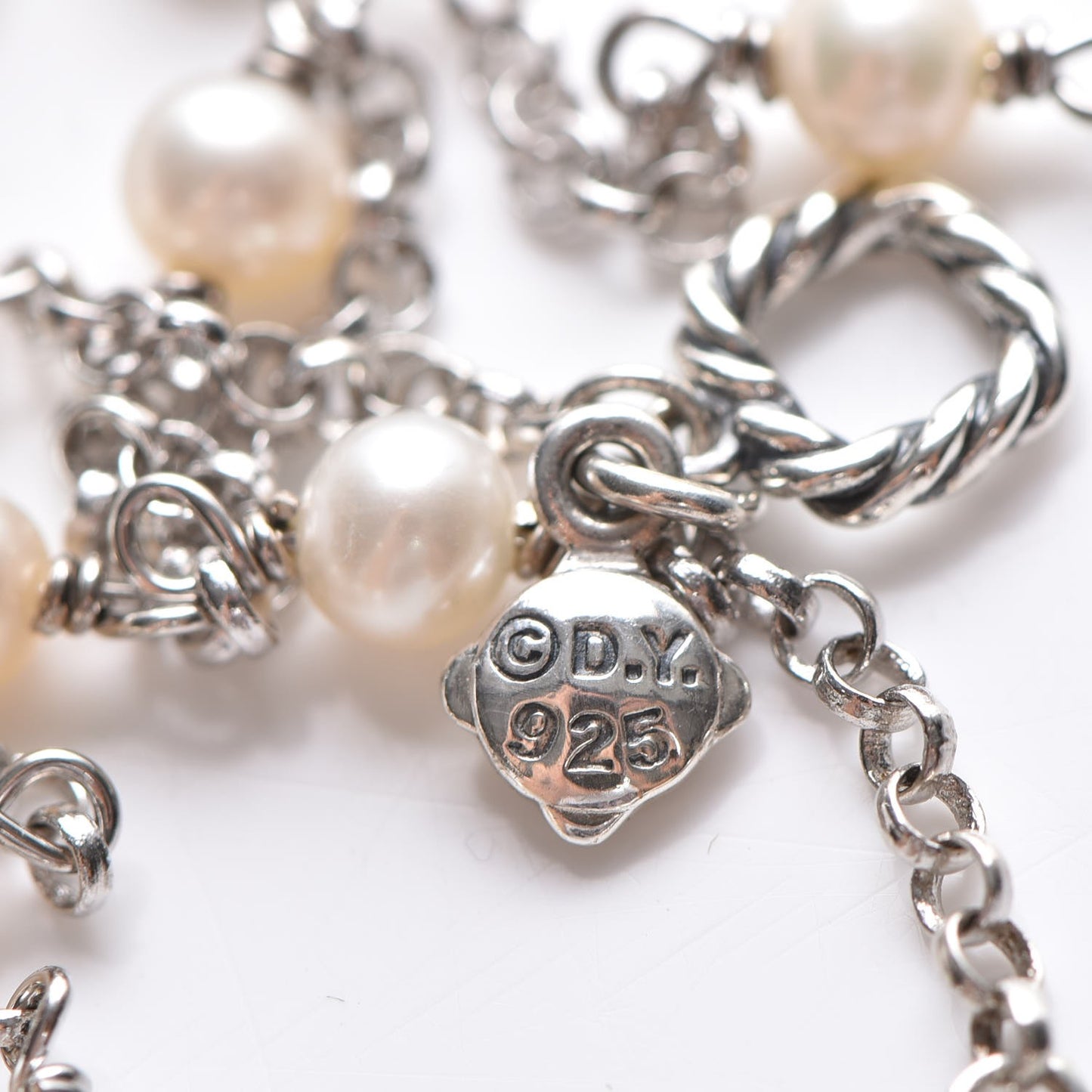 Sterling Silver Freshwater Pearl Bead Chain Necklace