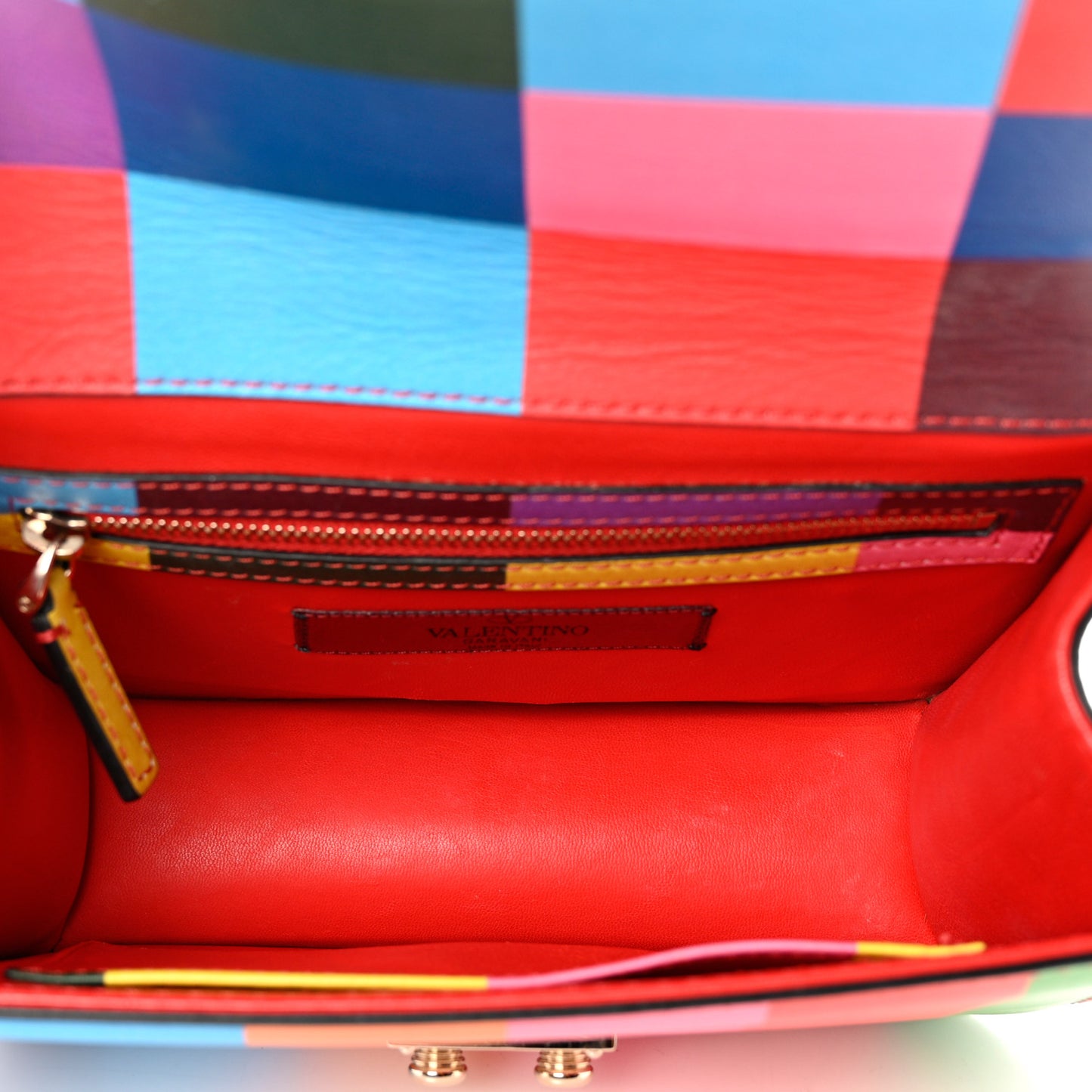Vitello 1973 Small Glam Lock Rockstud Flap Multicolor
